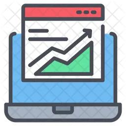 Web graph Icon - Download in Colored Outline Style