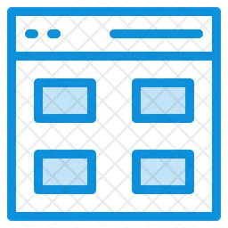 Web Grid  Icon