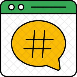 Web Hashtag  Icon