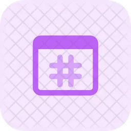 Web Hashtag  Icon