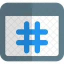Web Hashtag  Icon