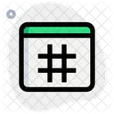 Web Hashtag  Icon