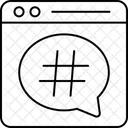 Asset Web Hashtag Icon
