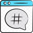 Web Hashtag Hashtag Online Hashtag Icon