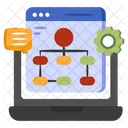Web Hierarchy Algorithm Sitemap Icon
