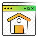 Web Home Networking Connection Icon