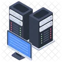 Web Hosting Datacenter Data Bank Icon