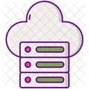 Web Hosting Cloud Server Cloud Database Icon
