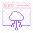 Iwebsite Database Web Hosting Web Cloud Networking Icon