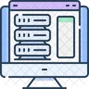 Web Hosting And Ftp Web Hosting Server Icon