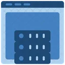 Web Hosting Server Database Icon