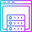 Web Hosting Server Database Icon