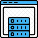 Web Hosting Server Database Icon