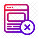 Web Banned Ads Stop Icon