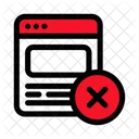 Web Banned Ads Stop Icon