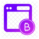 Web Bitcoin Blockchain Icon