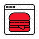 Web Burger Online Order Icon