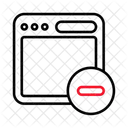 Web Delete Browser Icon