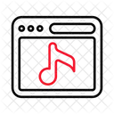 Web Music Webpage Icon