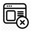 Web Reject Discard Icon