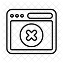 Web Remove Web Browser Icon
