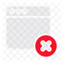 Web Remove Webpage Icon