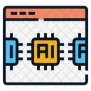 Web Website Artificial Intelligence Icon