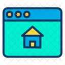 Venta De Casas En Linea Venta De Casas En Linea Publicidad De Casas Icono