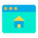 Venta De Casas En Linea Venta De Casas En Linea Publicidad De Casas Icono