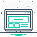 Web Site Coding Icon