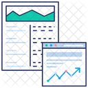 Web Infographic Graph Analysis Financial Performance Icon