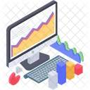 Online Business Analytics Web Analytics Web Infographic Icon
