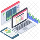 Online Business Analysis Web Analytics Web Infographic Icon