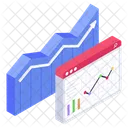 Online Statistics Web Statistics Web Infographics Icône