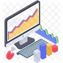 Analyse Commerciale En Ligne Analyse Web Infographie Web Icône