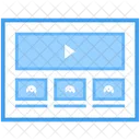 Web Interface Internet Interface Videography  Icon