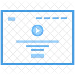 Web Interface Internet Interface Videography  Icon