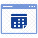 Webkalender Online Kalender Digitaler Kalender Icon