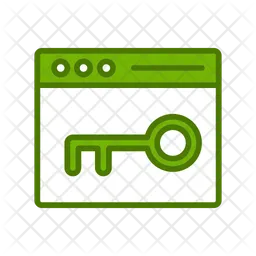 Web Key  Icon