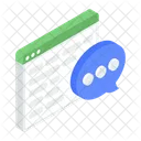 Webkommunikation Online Chat Online Konversation Symbol