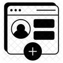 Webkonto Webprofil Online Konto Symbol