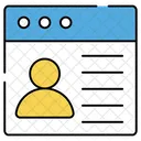 Webkonto Webprofil Online Konto Symbol