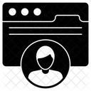 Webkonto Webprofil Online Konto Symbol