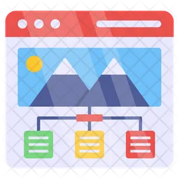 Web Landscape  Icon