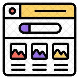 Web landscape  Icon