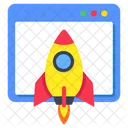 Web Launch Startup Commencement Icon