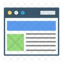 Layout Template Web Template Icon