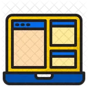 Laptop Content Layout Icon