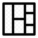 Web Layout Wireframe Template Icon