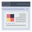 Web Layout Wireframe Template Icon